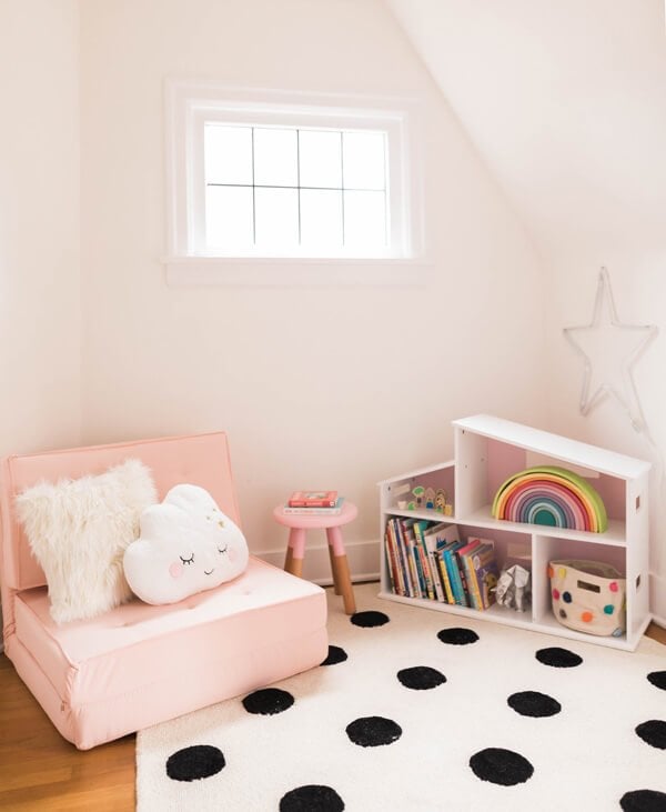 The Girls’ Playspace and Reading Nook Reveal!