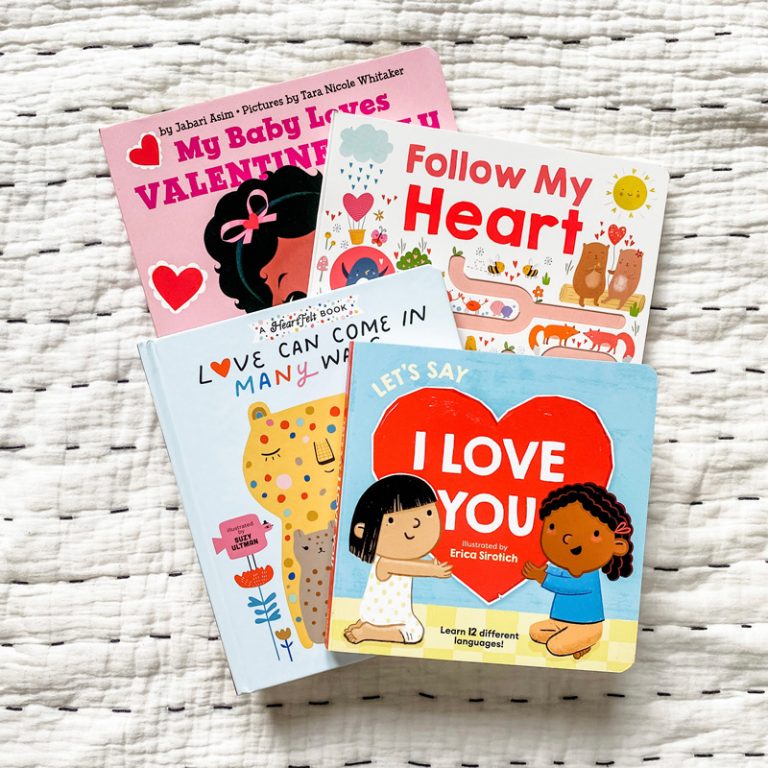 Four Valentine's Day board books