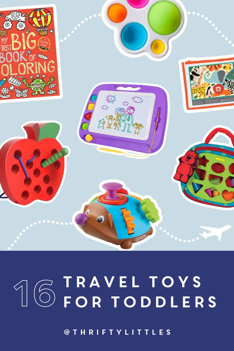 Traveling with Kids: 16 Travel Toys for Toddlers - Thrifty Littles
