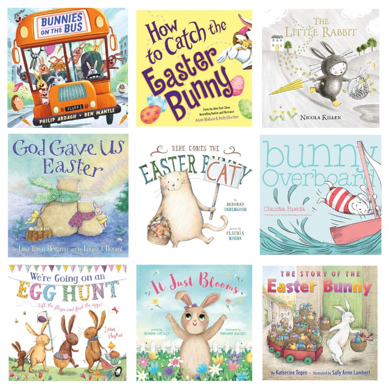 roundup-up of nine Easter picture book covers