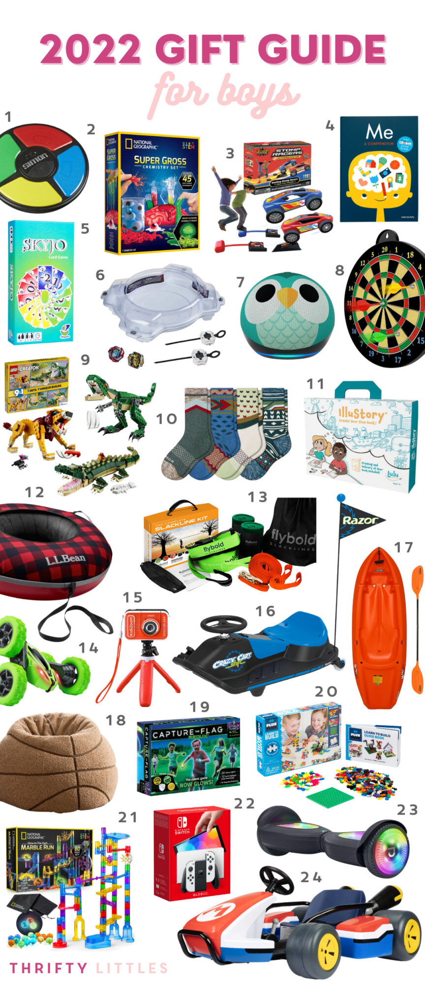 Our 2022 holiday gift guide for boys with 20+ gift ideas at every price point to celebrate the holiday! 