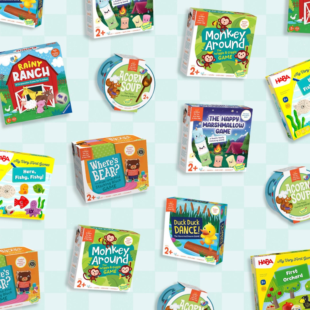 a collection of the best board games for toddlers